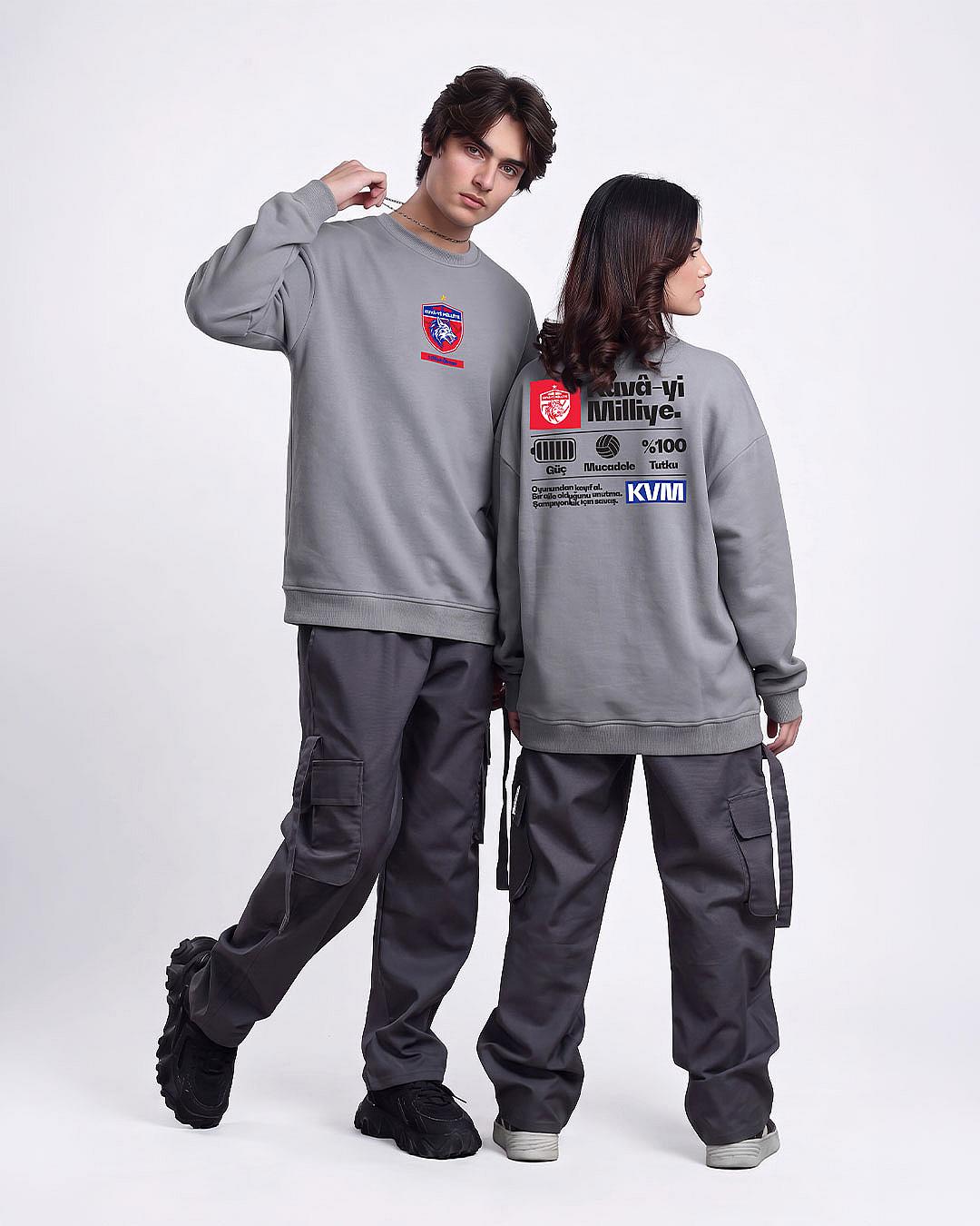 Kuvâ-yi Milliye 2024 Gri Voleybol Sweatshirt